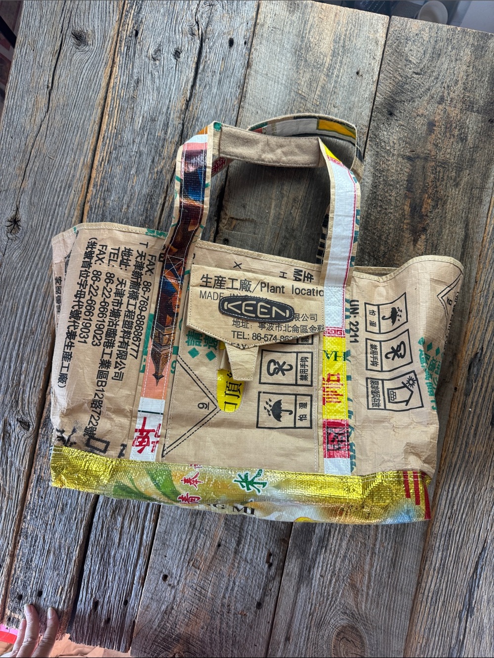 KEEN Eco-Friendly Upcycled Sack Tote - Picture 9 of 9